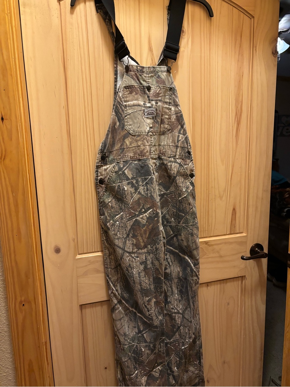 Roundhouse camo bib overalls men size 34X34